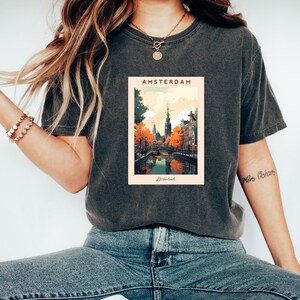Amsterdam T-Shirt | Netherlands Tee | Amsterdam Clothing | Travel Apparel | Dutch Style Shirt | Amsterdam Gift