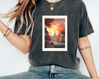 Paris Tshirt | France Tshirt | France Clothes | Paris Tshirt | Travel Shirt | Paris Lover Gift