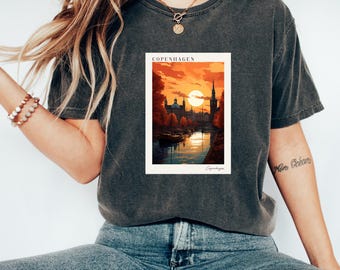 Copenhagen Tshirt | Denmark Tshirt | Denmark Clothes | Copenhagen Shirt | Travel Shirt | Copenhagen Lover Gift