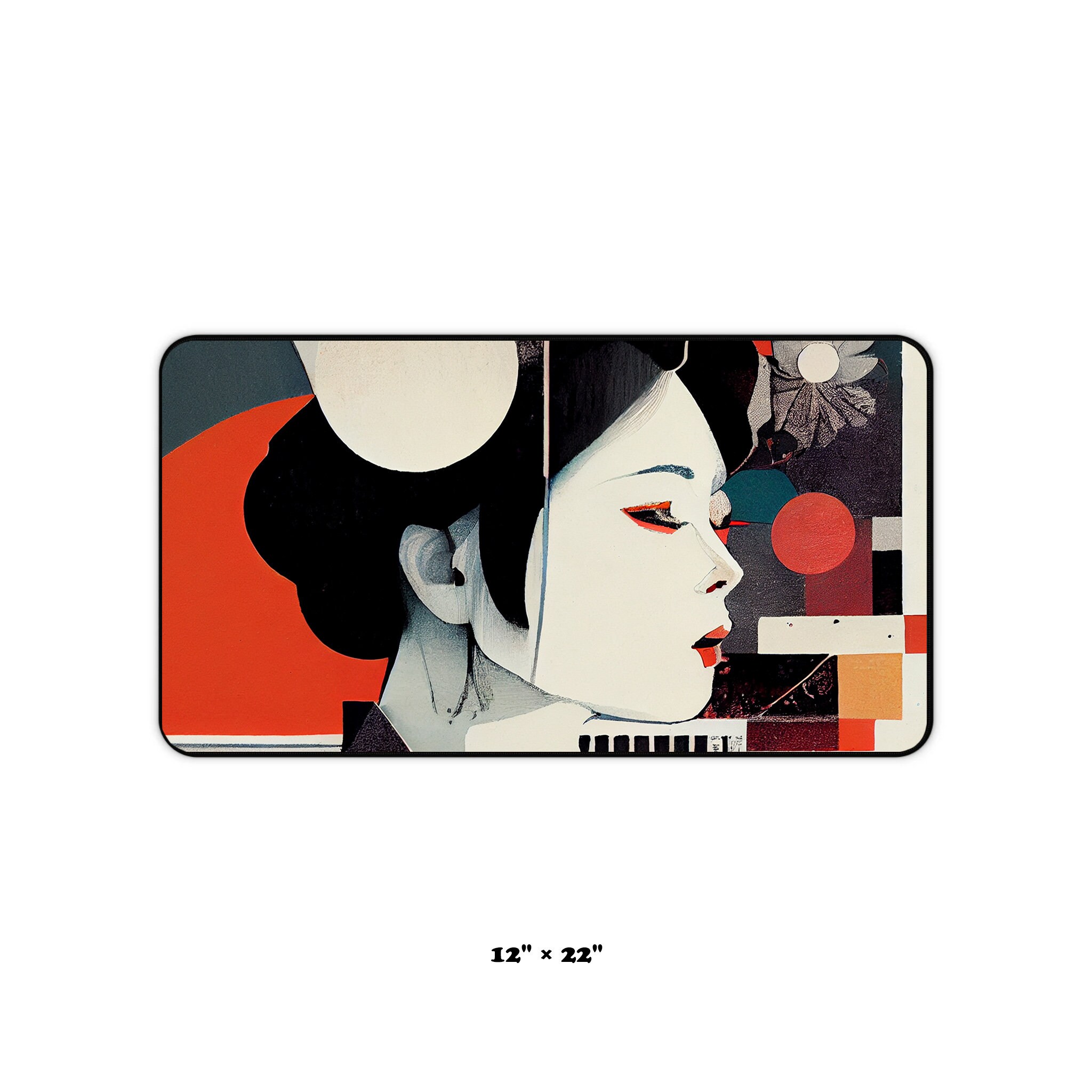 Japanese Desk Mat Geisha Desk Mat Mouse Pad XXL Desktop Etsy