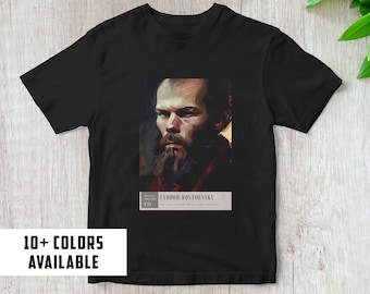 Dostojewski Tshirt | Autor Tshirt | Literatur Tshirt | Literatur Geschenk | Autor Geschenk | T-Shirt | Autor Tee | Dostojewski Geschenk