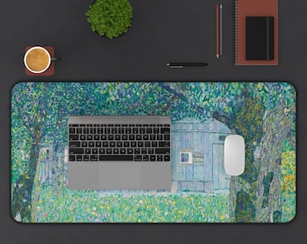 Gustav Klimt Desk Mat, Aesthetic Desk Mat, Gustav Klimt Art, Klimt Print, Klimt Painting, Landscape Mousepad, Large Desk Mat, Office Decor
