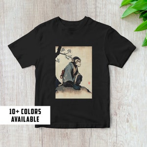 Monkey Tshirt | Japanese Tshirt | Ukiyo-e Tshirt | Ukiyo-e Gift | Japanese Gift | Fine Art Tee | Japanese Tee | Monkey Tee | Monkey Gift
