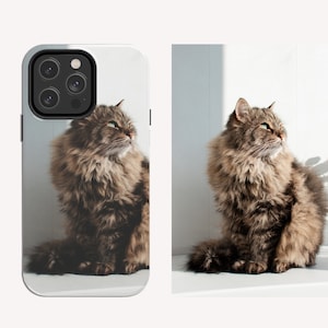 Custom Cat iPhone Case, Custom Cat Portrait, Cat Gift ideas, Gift For Cat Lover, Cat Loss Gift, iPhone 14, iPhone 14 Pro, 13 Pro Max
