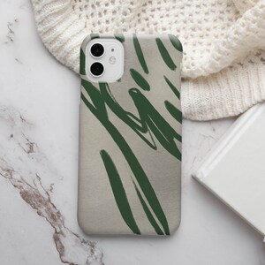Green iPhone Case, Abstract iPhone Cover, Boho iPhone Art Cover, iPhone 14, iPhone 14 Pro, 13 Pro Max, 12 Pro, 12 Mini, 11 Pro Max Case