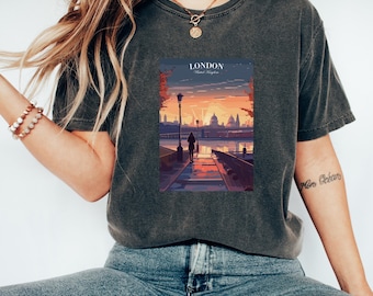 London Tshirt | United Kingdom Tshirt | UK Apparel | London Print | Travel Shirt | London Souvenir Shirt