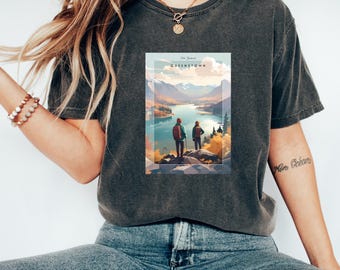 Queenstown Tshirt | New Zealand Tshirt | Travel Clothes | Queenstown Lover Gift | Adventure Shirt | Scenic Tshirt
