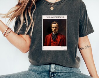 Tシャツデザイン | フリードリヒ・ニーチェの肖像 | 哲学Tシャツ