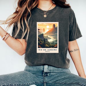 Brazil Tshirt | Rio de Janeiro Tshirt | Brazil Apparel | Rio Souvenir | Travel Shirt | Rio Gift Idea