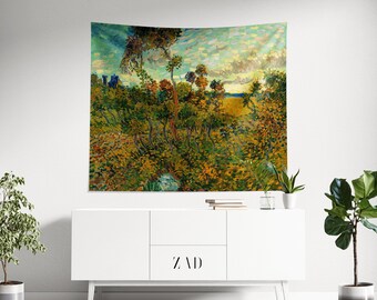 Van Gogh Tapestry, Landscape Art Tapestry, Aesthetics Tapestry, Eclectic Decor, Vincent Van Gogh, Oil Painting Tapestry, Dorm Decor