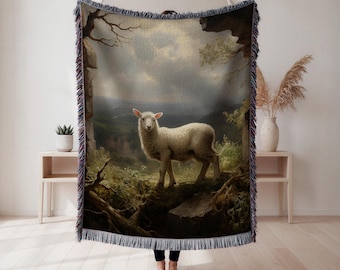 Duck Portrait 100% Cotton Woven Blanket, Animal Art Woven Blanket