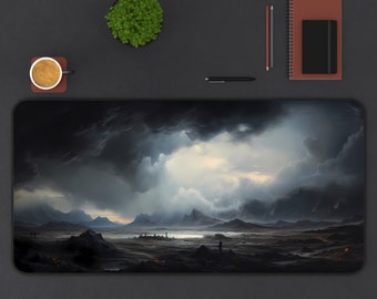 Aesthetic Desk Mat, Landscape Mousepad, Scenery Gaming Desk Mat, XXL large gaming deskmat mouse pad