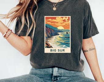 Big Sur Tshirt | California Tshirt | Big Sur Clothes | California Shirt | Travel Shirt | Big Sur Lover Gift