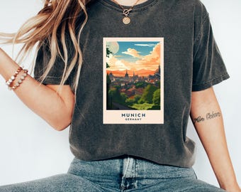 Munich Tshirt | Germany Tshirt | German Clothes | Munich Tshirt | Travel Shirt | Munich Lover Gift
