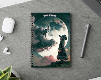Witch Notebook | Gothic Notebook | Victorian Notebook | Spiral Notebook | Gothic Lover Gift | Retro Journal | Hardcover Notebook