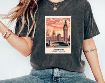London Tshirt | United Kingdom Tshirt | UK Clothes | London Souvenir | Travel Shirt | London Lover Gift