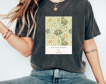 Art Tshirt | William Morris - Grafton (1883) | Vintage Tshirt | Aesthetic Tshirt | Pattern Art Tshirt