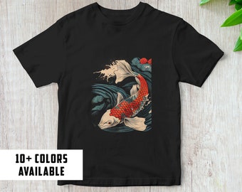 Japanisches Tshirt | Koi Fisch Tshirt | Tier Tshirt | Koi Fisch Geschenk | Japanisches Geschenk | T-Shirt | Geschenk für sie | Geschenk für Ihn