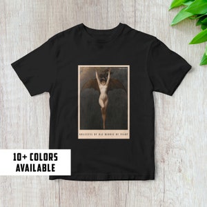 Gothic Tshirt | Dark Academia Tshirt | Vintage Tshirt | Dark Academia Gift | Gothic Gift | Fine Art Tee | Gift For Her | Gift For Him