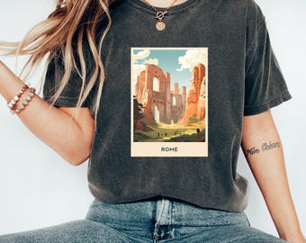 T-shirt Rome | T-shirt Italië | Italiaanse kleding | T-shirt Rome | Reisshirt | Souvenir Rome | Cadeau Rome Lover