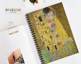 クリムト ノート、スパイラルノート、接吻の絵画、ボヘミアン ノート