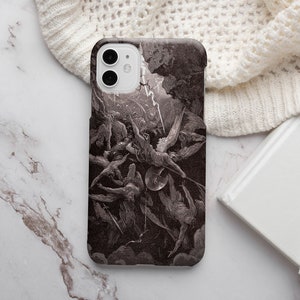 Gothic Famous iPhone Case, Gustave Dore iPhone Cover, Hell iPhone Case, iPhone 14, iPhone 14 Pro, 13 Pro Max, 12 Pro, 13 Mini, 11 Pro Max