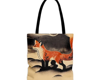 Shopper In Tela VOID Foresta Di Volpe – Borsa Riutilizzabile 15L, 33x33x14 Cm, Tracolla In Cotone