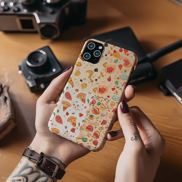 iPhone 15 14 Case Retro Cute Pizza iPhone Case 13 12 Pro Max Case 13 12 11 Pro Case iPhone SE X XR XS Max 7 8 Plus Cover