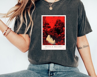 Art Tshirt | The Woodblock - Gorilla | Vintage Tshirt | Aesthetic Tshirt | Wildlife Art Apparel |