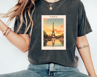 Paris T-Shirt | France Tshirt | French Apparel | Paris Clothing | Travel Shirt | Paris Lover Gift |