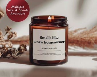 Smells Like A New Homeowner | Housewarming Candle | New Home Gift | Custom Candle | Personalized Housewarming