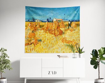 Van Gogh Tapestry, Scenery Art, Landscape Art, Eclectic Decor, Vincent Van Gogh, Oil Painting Tapestry, Aesthetics Tapestry, Background