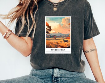 Camiseta del Parque Nacional Kruger / Camiseta de Sudáfrica / Camiseta de vida salvaje / Camiseta de viaje de safari / Regalo para amantes de la naturaleza / Ropa del Parque Kruger