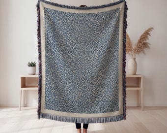 Manta tejida con patrón abstracto, tapiz moderno con diseño abstracto, decoración contemporánea para el hogar, regalo de inauguración de la casa, tapiz de pared, decoración del hogar