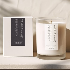 Fully Editable Thin Candle Label, Customizable Canva Template, DIY Minimalist Business Sticker, Instant Download, Slim Product Labels, H141