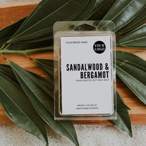 Pre Designed Editable Wax Melt Label Template, DIY Modern Wax Tart Sticker, Customizable Canva Waxtart Label Design, Instant Download H012