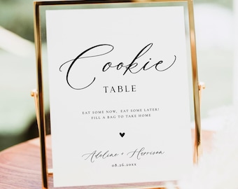 PRINTED + SHIPPED Cookie Table Wedding Tradition Sign, 8x10 Pittsburgh Cookie Signage, Dessert Table Sign | CALLIOPE