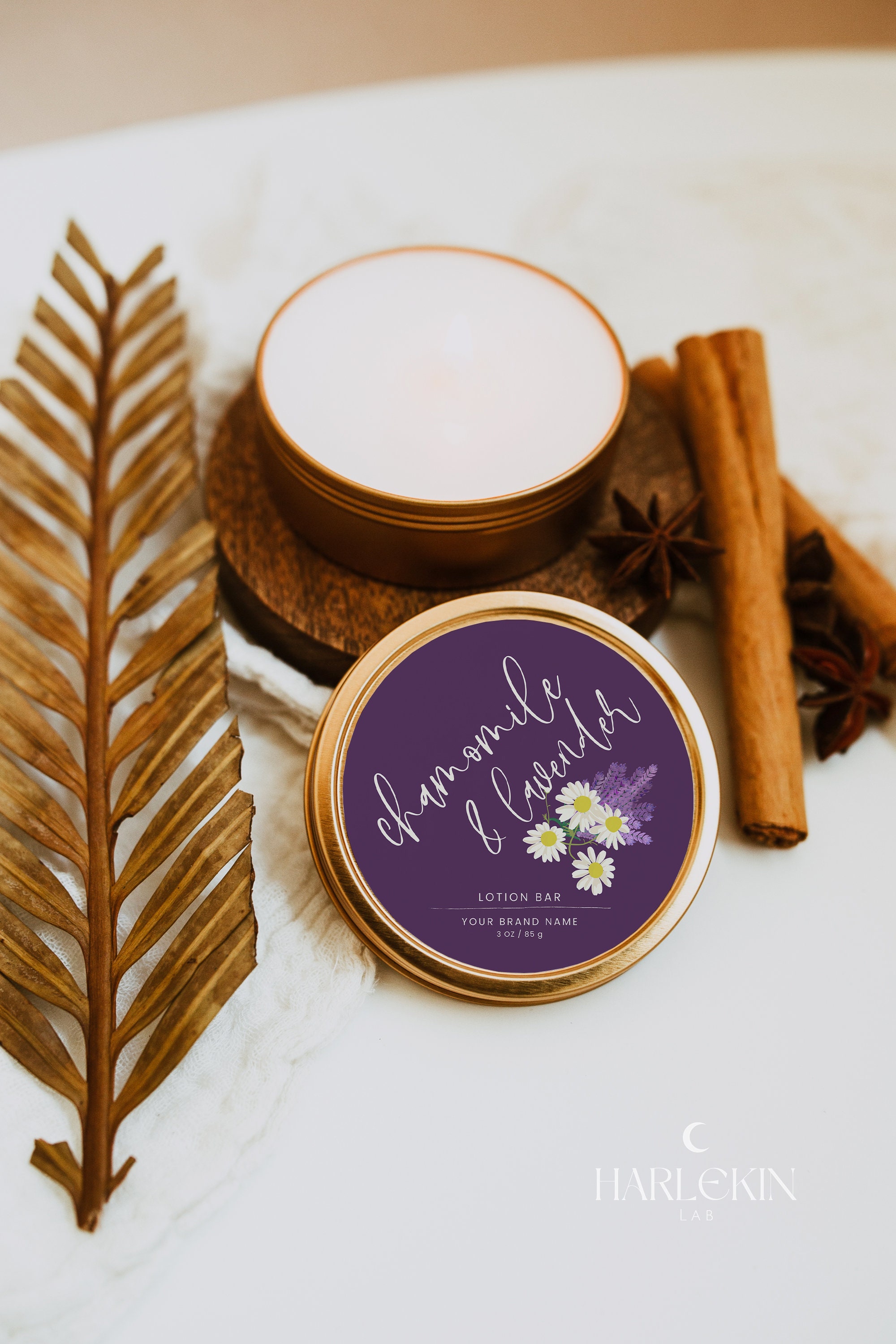 Editable Lotion Bar Label Template, DIY 3 Round 2 Round Product Design ...