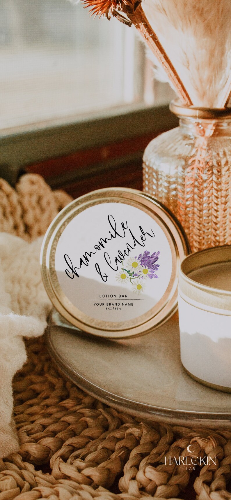 Editable Lotion Bar Label Template, DIY 3 Round 2 Round Product Design ...