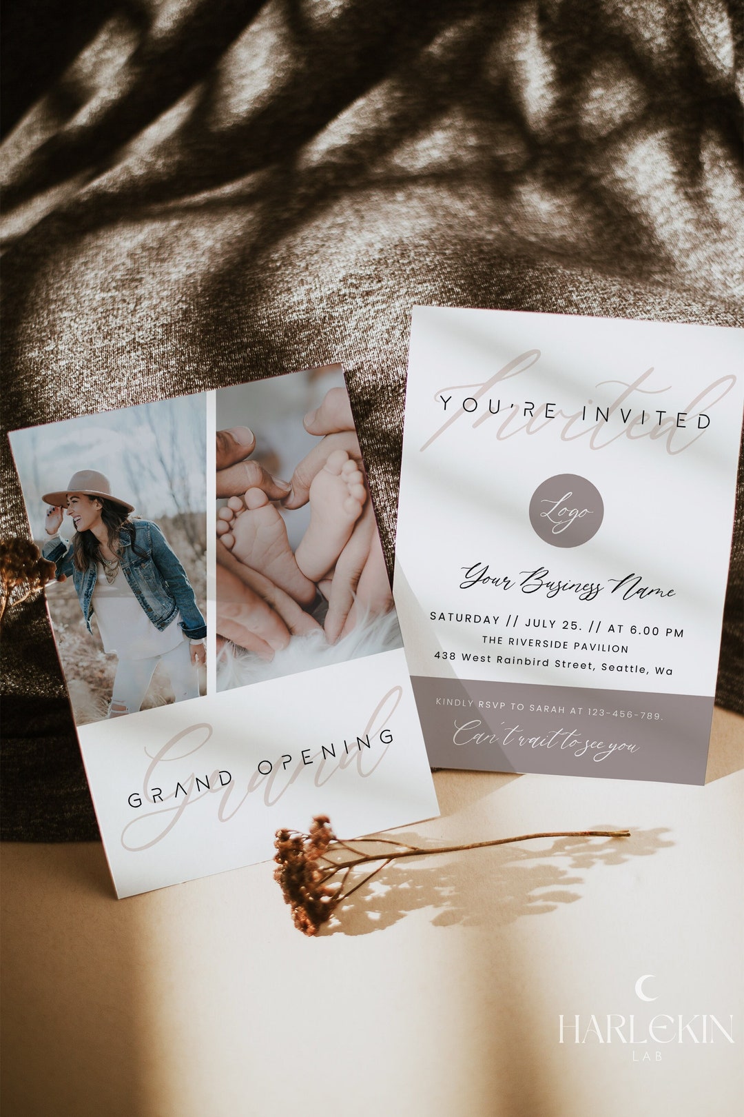Modern Grand Opening Business Invitation Template, Minimalist Special ...
