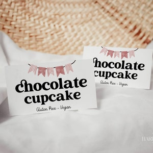 Editable Graduation Food Card Template, Printable Tent Cards ...
