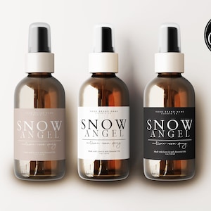 Editable Room Spray Label Template Canva, DIY Linen Spray Bottle Label, Printable Body Product Home Fragrance Label, 2x2, 3x2 Label Ajda 579
