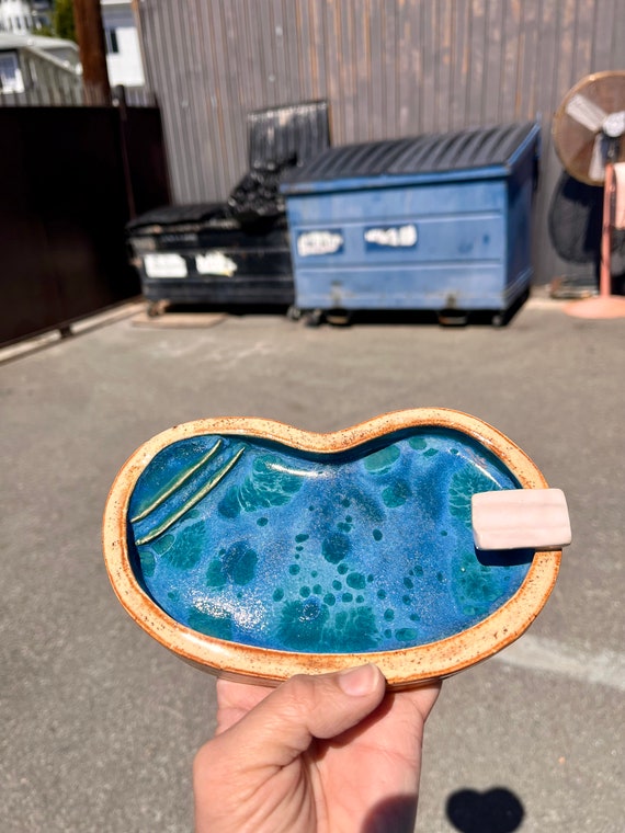 Ceramic Swimming Pool Ashtray - Etsy