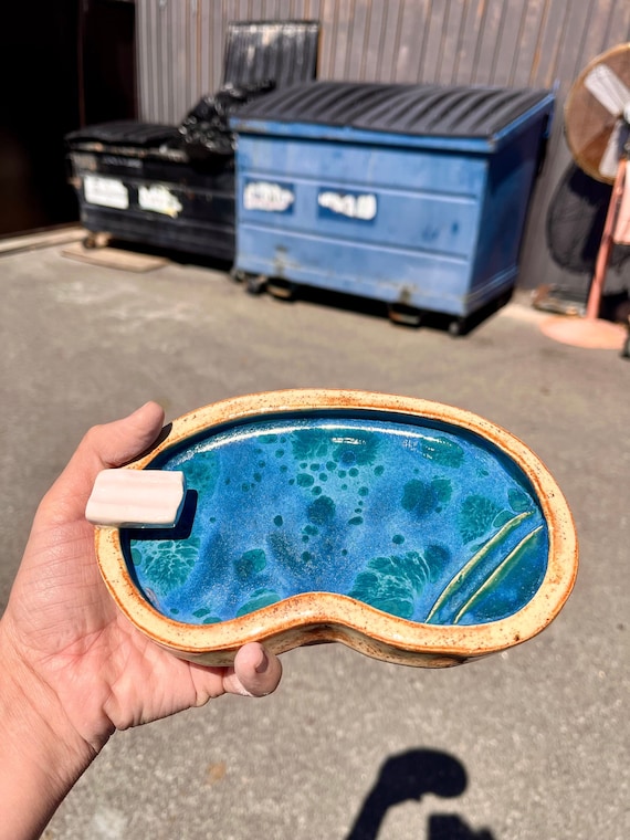 Ceramic Swimming Pool Ashtray - Etsy