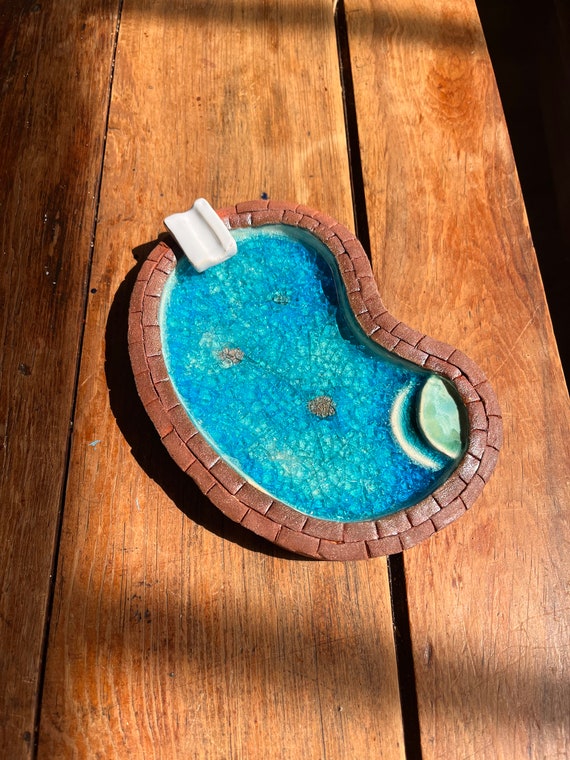 Ceramic Swimming Pool Ashtray - Etsy