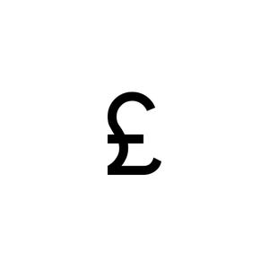 British Pound Sterling Currency Symbol Icon