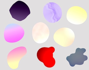 Abstract Shapes Clipart, Abstract Organic Elements, Abstract Elements,Organic Abstract Shapes,Abstract Modern Shapes,Abstract Shape Elements