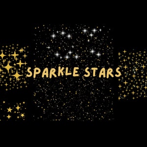 Sparkle Star, Sparkle Png, Sparkle Clipart, Sparkle bundle, Stars Clipart, Sparkles, Sparkling Stars, Star Png