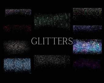 Glitter Overlay, Sparkle Overlay, Ombre Glitters, Glitter Confetti Overlays, Shimmer Overlay, Glitter Dust, Glitter Borders, Glitter Clipart
