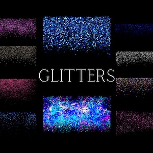 Glitter Overlay, Sparkle Overlay, Ombre Glitters, Glitter Confetti Overlays, Shimmer Overlay, Glitter Dust, Glitter Borders, Glitter Clipart